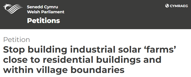 Stop building solar farms in villages - Sign the Petition!